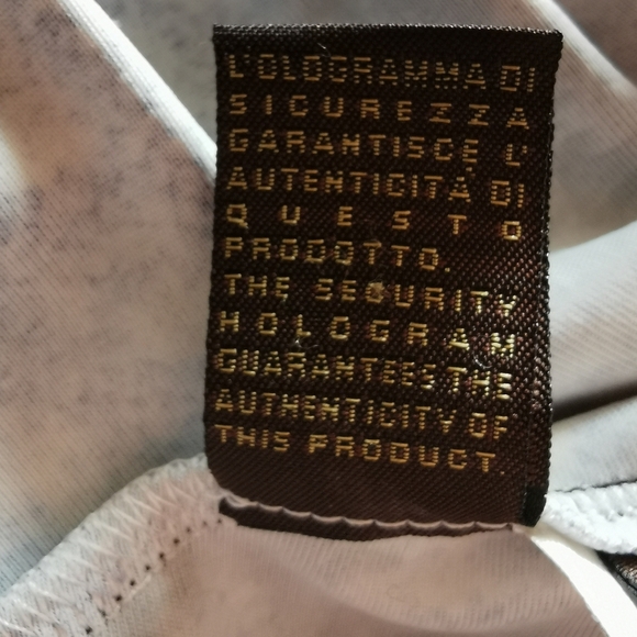 Roberto Cavalli Snakeskin Illusion Stretch Top Twisted Shoulder Detail Size M - Picture 11 of 16